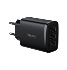 МЗП Baseus Compact 17W (3 USB) black