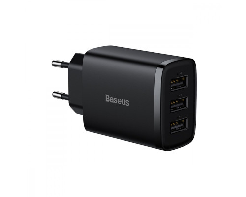 МЗП Baseus Compact 17W (3 USB) black