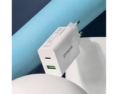 МЗП Proove Rapid 20W (Type-C + USB) white