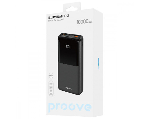 Портативна Батарея Proove Illuminator 2 22.5W 10000mAh black 2003000254808 6901119719347