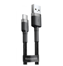 Кабель Baseus Cafule Type-C Cable 2A (3m) gray/black