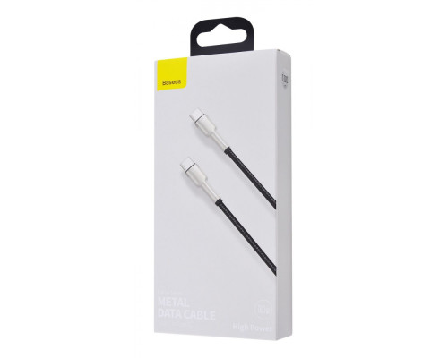 Кабель Baseus Cafule Metal Type-C to Type-C 100W (1m) green