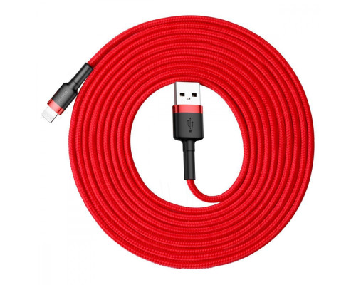 Кабель Baseus Cafule Lightning Cable 2A (3m) gray/black