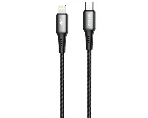 Кабель Proove WireX Type-C to Lightning 27W (1m) black 2003000238778 6901116873257