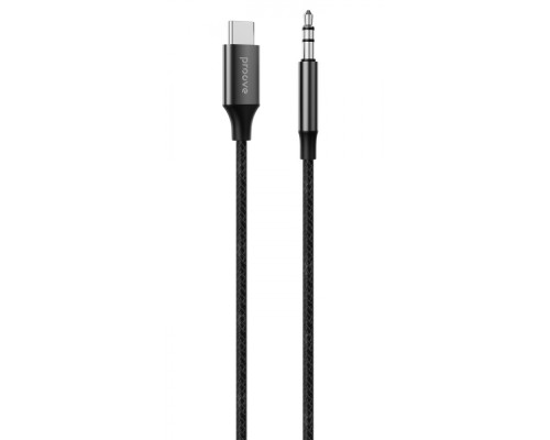 Кабель AUX Proove SoundTrack Type-C to 3.5mm (1m) black