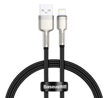 Кабель Baseus Cafule Metal Lightning 2.4A (2m) black 2001000327003 6953156202283