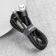 Кабель Baseus Cafule Type-C Cable 2A (3m) gray/black