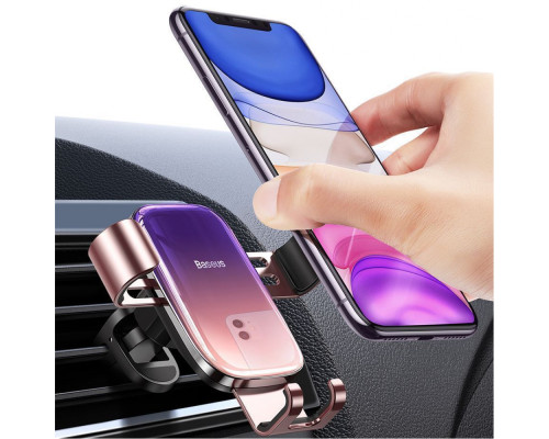 Автомобільний тримач Baseus Glaze Gravity Car Mount pink