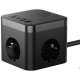 Мережевий фільтр Baseus PowerCombo Cube Power Strip 3xAC+2xUSB+2xType-C 30W (1.5m) black 2001001935740 6932172651121