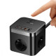 Мережевий фільтр Baseus PowerCombo Cube Power Strip 3xAC+2xUSB+2xType-C 30W (1.5m) black 2001001935740 6932172651121