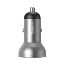 АЗП Baseus Digital Display Dual USB 4.8A Car Charger 24W silver