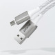 Кабель Proove Dense Metal Lightning 2.4A (1m) white