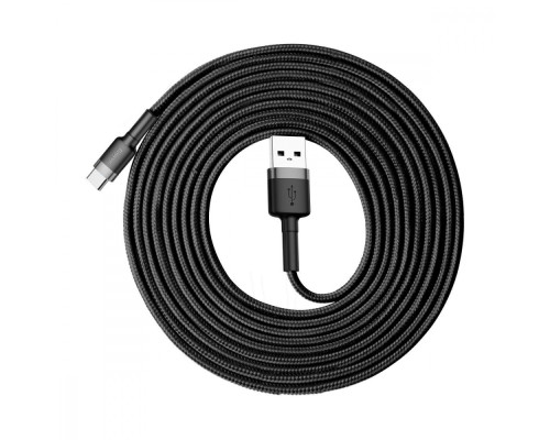 Кабель Baseus Cafule Type-C Cable 2A (3m) gray/black