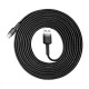 Кабель Baseus Cafule Type-C Cable 2A (3m) gray/black