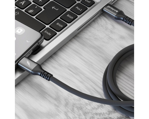Кабель Proove ReGen Silicone Type-C to Type-C 60W (1m) black 2001001957551 6901113407974