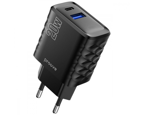 МЗП Proove Speed Surge 20W (USB + Type-C) black 2001001957742 6901112674209