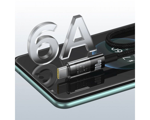 Кабель Baseus Gem Fast-Charging Type-C 100W 1m black 2003000163858 6932172658748