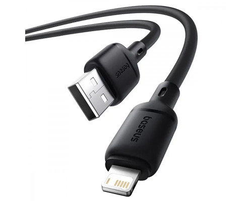 Кабель Baseus Silky Series Fast Charging Lightning 2.4A (1m) black 2003000197884 6932172668822
