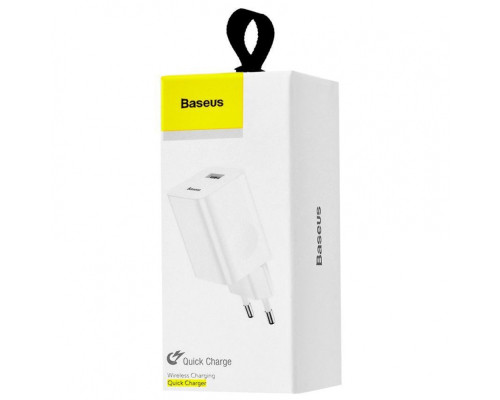 Мережевий Зарядний Пристрій Baseus Wall Charger QC3.0 white