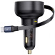 АЗП Baseus Enjoyment Pro Car Charger Type-C + Retractable Type-C Cable 60W black 2003000229387 6932172641658