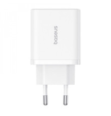 МЗП Baseus Cube Fast Charger 30W (Type-C + USB) white 2001000965175 6932172651176