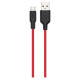 Кабель Hoco X21 Plus Silicone Micro USB (2m) black/red