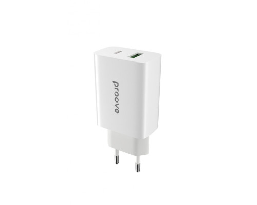 МЗП Proove Rapid 20W (Type-C + USB) white