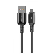 Кабель Proove Flex Metal Micro USB 2.4A (1m) black