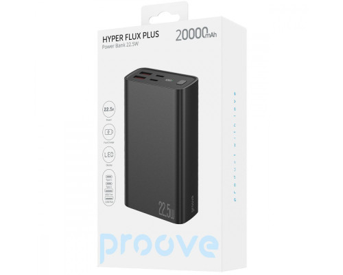 Портативна Батарея Proove Hyper Flux Plus 22.5W 20000mAh black 2003000218855 6901116980863