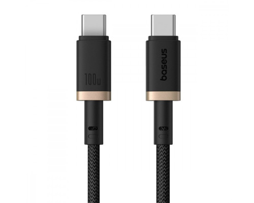 Кабель Baseus Dura Series Fast Charging Type-C to Type-C 100W (1m) gold/black 2003000232165 6932172669836