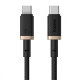 Кабель Baseus Dura Series Fast Charging Type-C to Type-C 100W (1m) gold/black 2003000232165 6932172669836