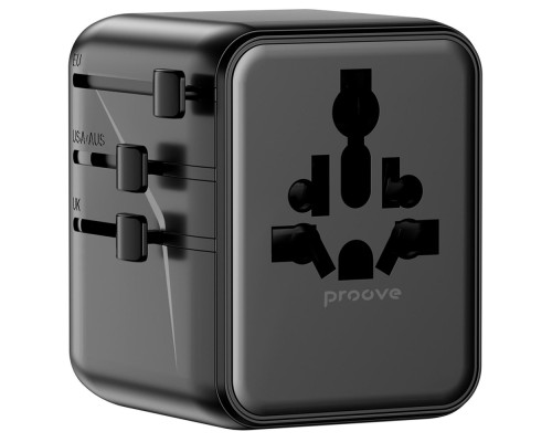 Універсальний адаптер Proove Trip 25W black 2003000266245 6901114851271