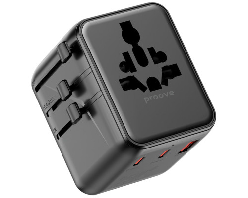 Універсальний адаптер Proove Trip 25W black 2003000266245 6901114851271