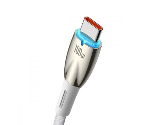 Кабель Baseus Glimmer Series Fast Charging Type-C 100W (1m) blue 2001000810659 6932172617974