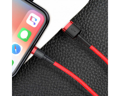 Кабель Baseus Cafule Lightning Cable 2A (3m) gray/black