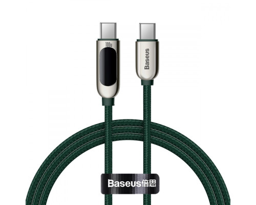 Кабель Baseus Display Fast Charging Type-C to Type-C 100W (1m) dark green