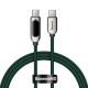 Кабель Baseus Display Fast Charging Type-C to Type-C 100W (1m) dark green