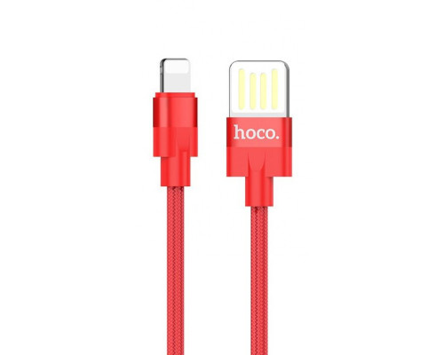 Кабель Hoco U55 Outstanding Lightning (1.2m) red