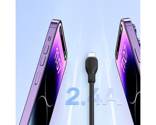 Кабель Baseus Pudding Series Fast Charging Lightning 2.4A (2m) blue