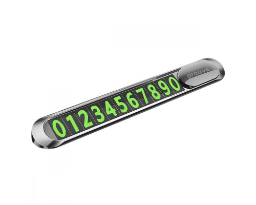 Паркувальна Карта Proove Parking Number Plate Metal Lock dark gray