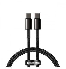 Кабель Baseus Tungsten Gold Fast Charging Type-C to Type-C 100W (1m) blue
