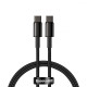 Кабель Baseus Tungsten Gold Fast Charging Type-C to Type-C 100W (1m) blue