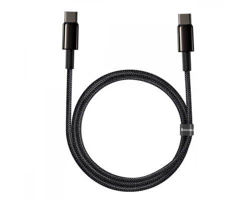 Кабель Baseus Tungsten Gold Fast Charging Type-C to Type-C 100W (1m) blue