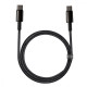 Кабель Baseus Tungsten Gold Fast Charging Type-C to Type-C 100W (1m) blue