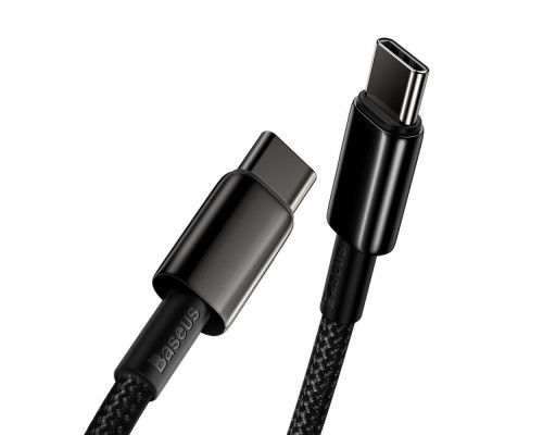 Кабель Baseus Tungsten Gold Fast Charging Type-C to Type-C 100W (1m) blue