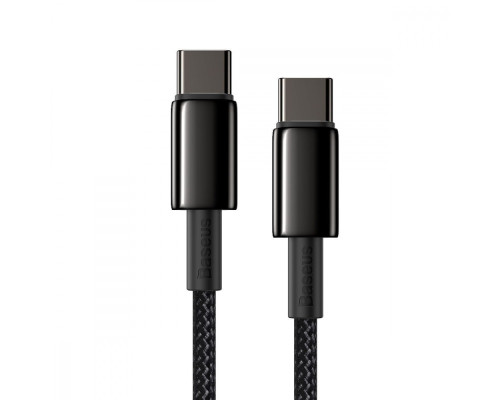 Кабель Baseus Tungsten Gold Fast Charging Type-C to Type-C 100W (1m) blue