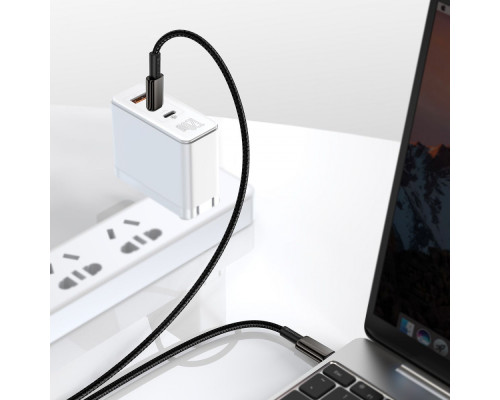 Кабель Baseus Tungsten Gold Fast Charging Type-C to Type-C 100W (1m) blue