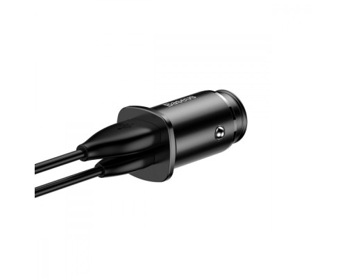 АЗП Baseus Square Metal PD 3.0 QC 4.0+ 30W USB + Type-C silver