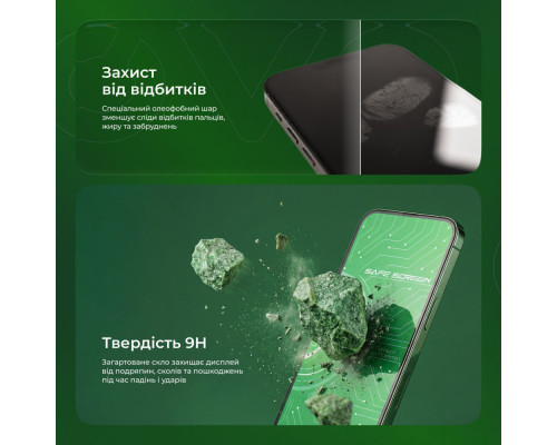 Захисне скло Proove Safe Screen iPhone 17 Pro (1pcs) black 2003000303247