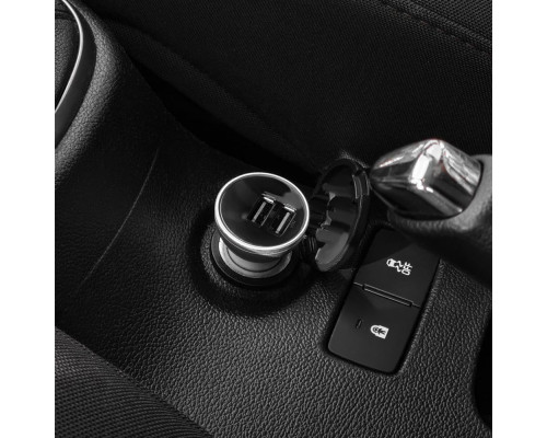 АЗП Baseus Digital Display Dual USB 4.8A Car Charger 24W silver